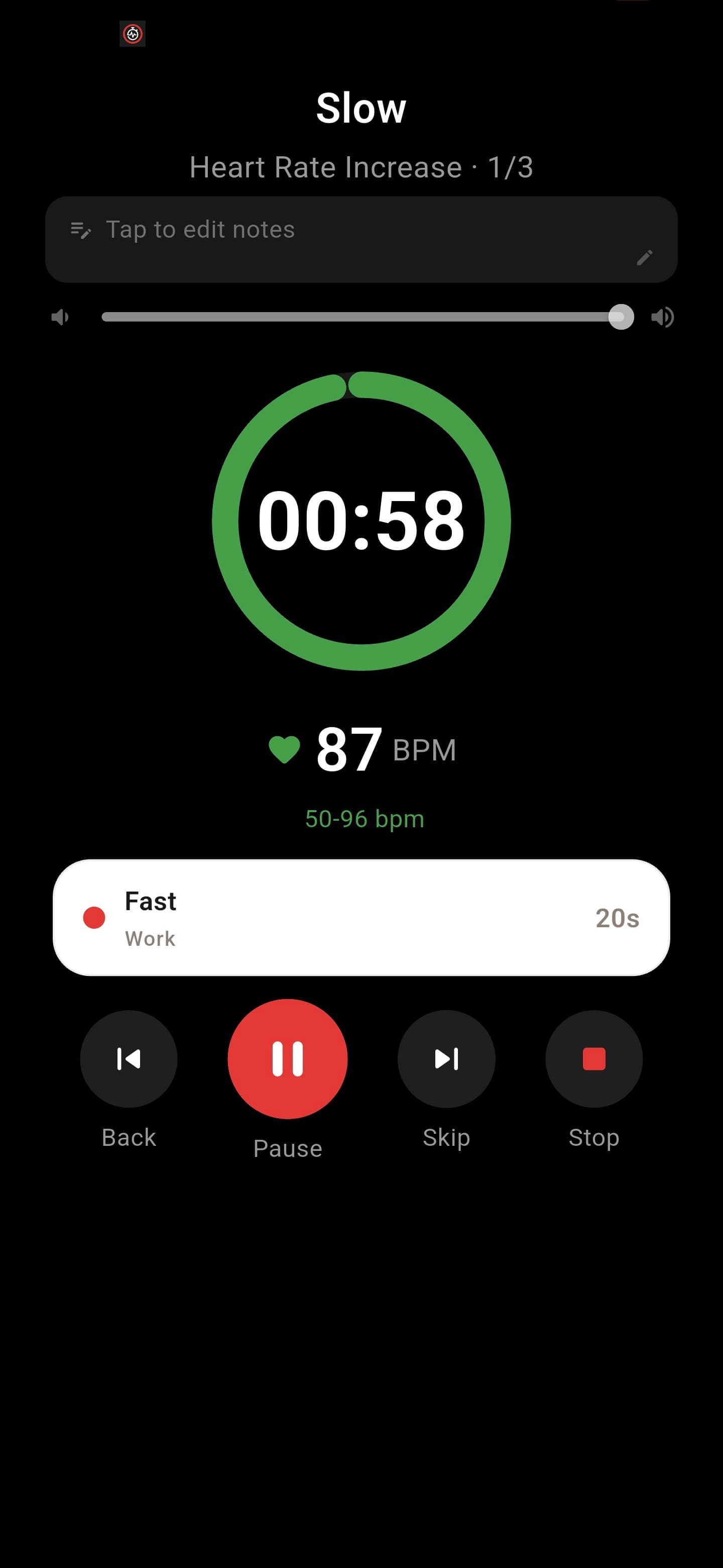Heart rate monitoring during exercise